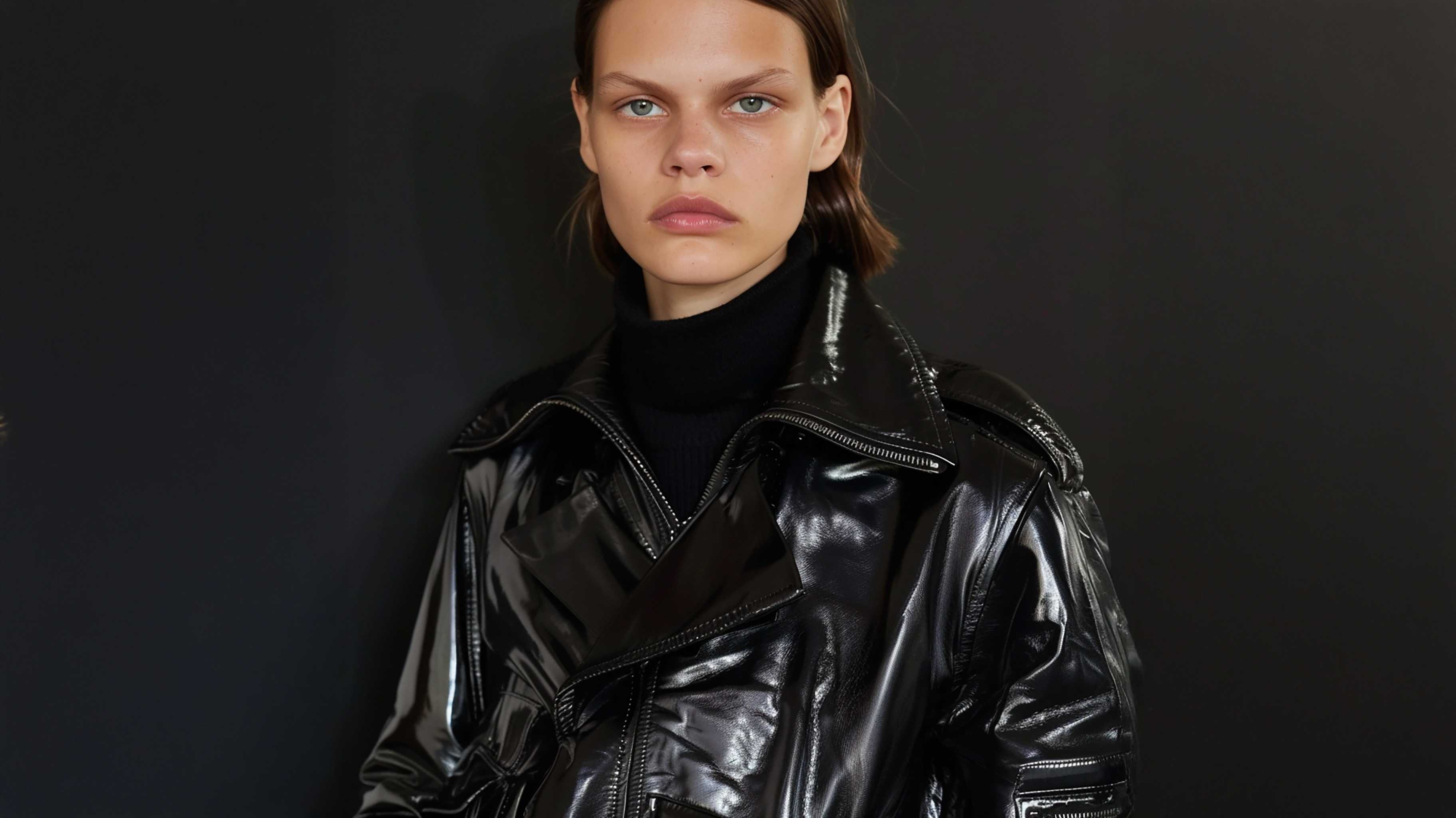 Black Cropped Moto Leather Jacket