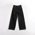 Black Wide-Leg Denim Jeans